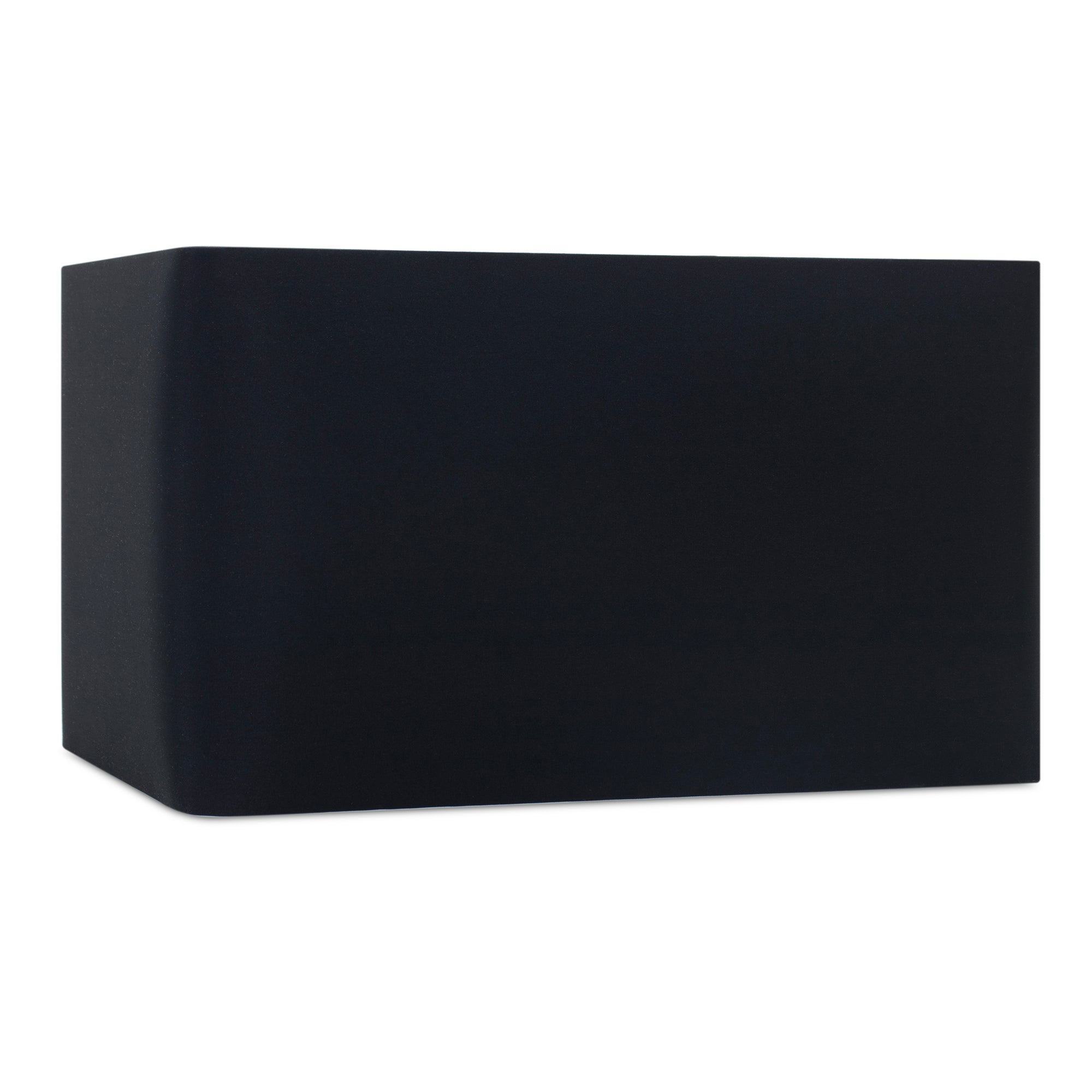 Black Rectangle Shade with White Lining - Couture Lamps