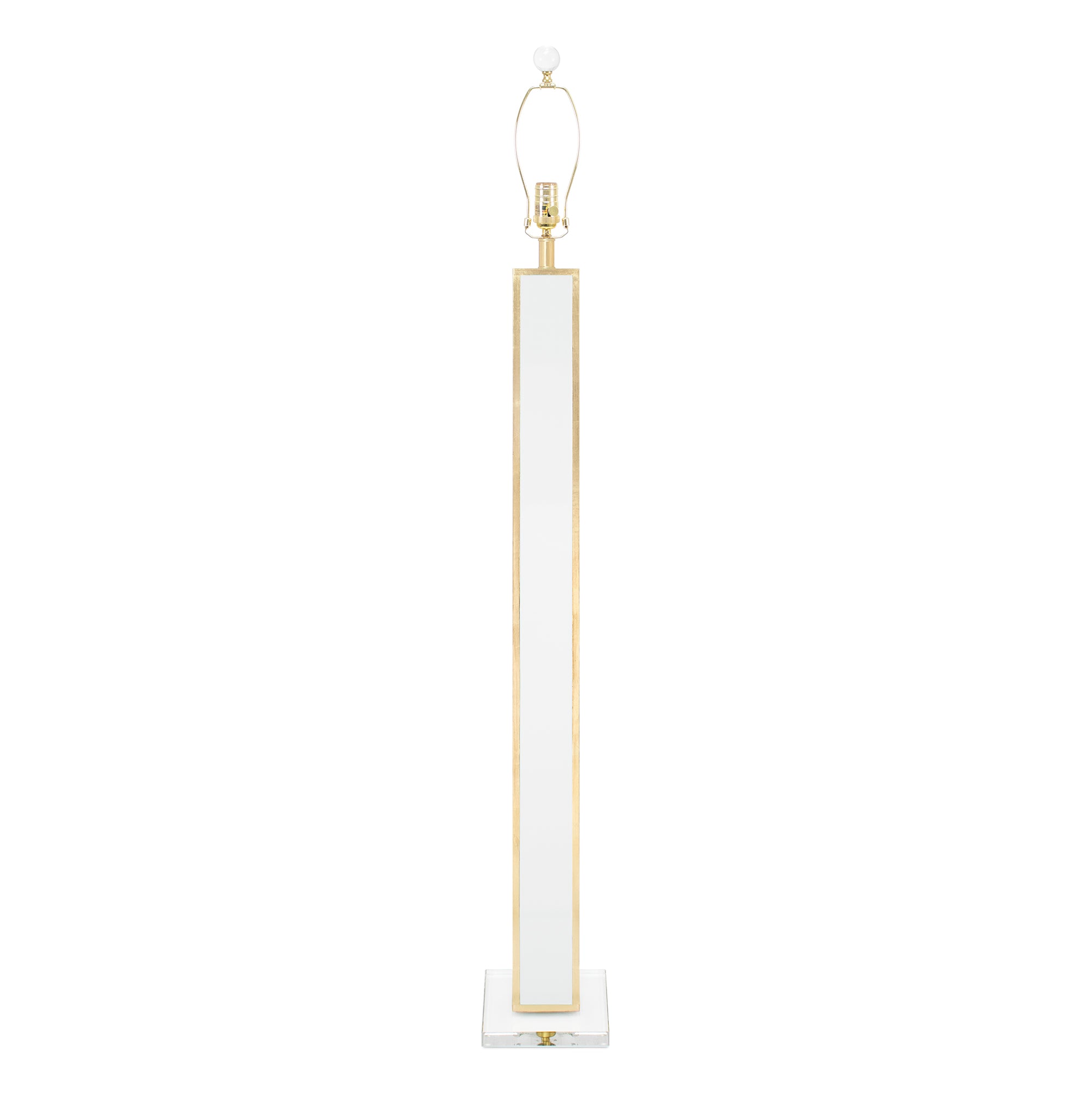 65" Blair Floor Lamp - White and Gold - Couture Lamps