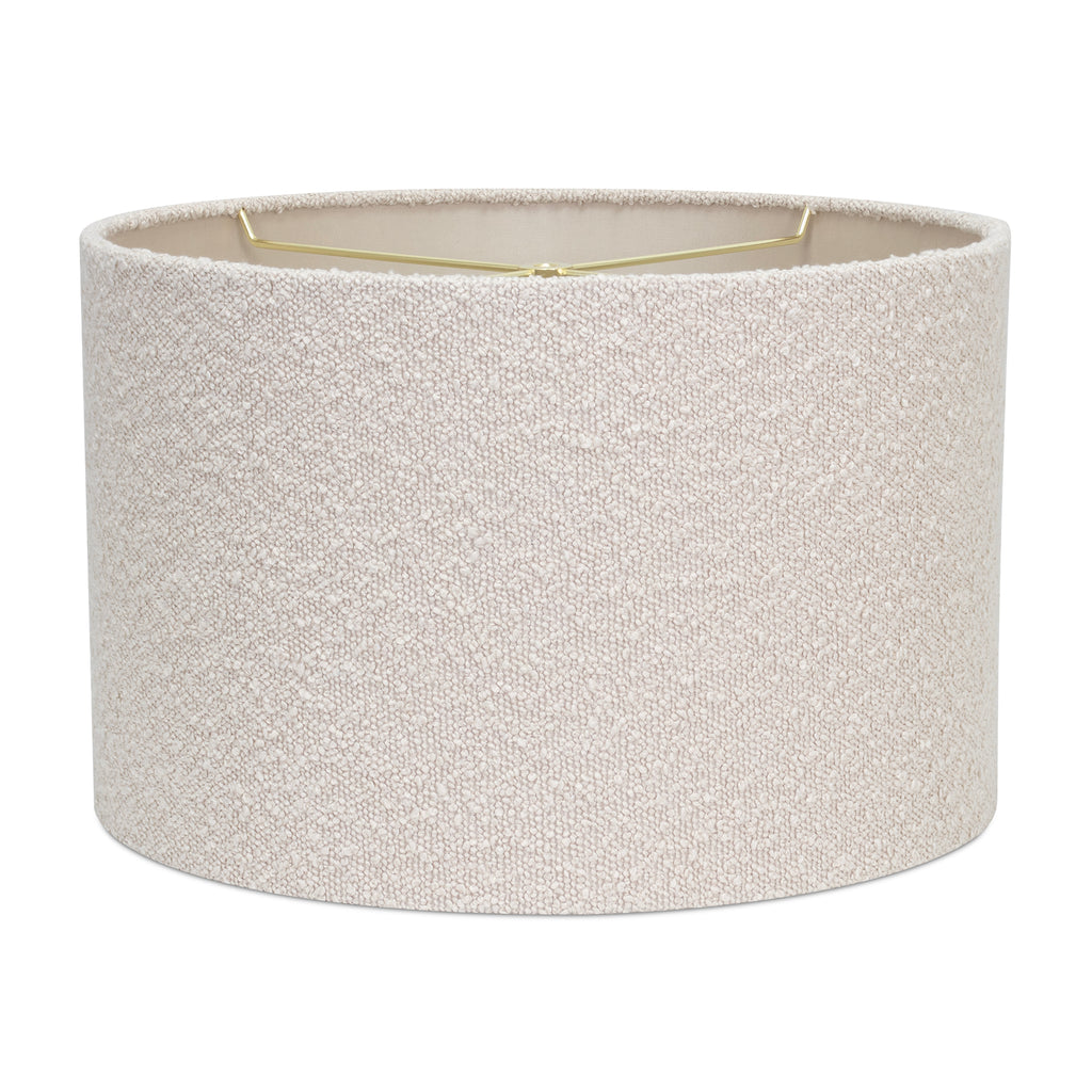 Natural Tan Boucle Lamp Shade - Couture Lamps