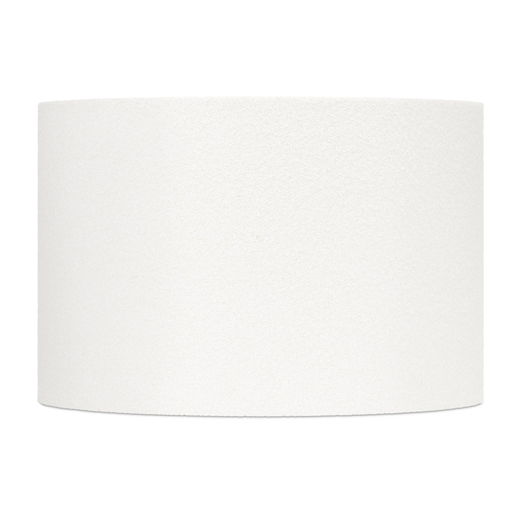 White Boucle Lamp Shade - Couture Lamps