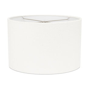 White Boucle Lamp Shade - Couture Lamps