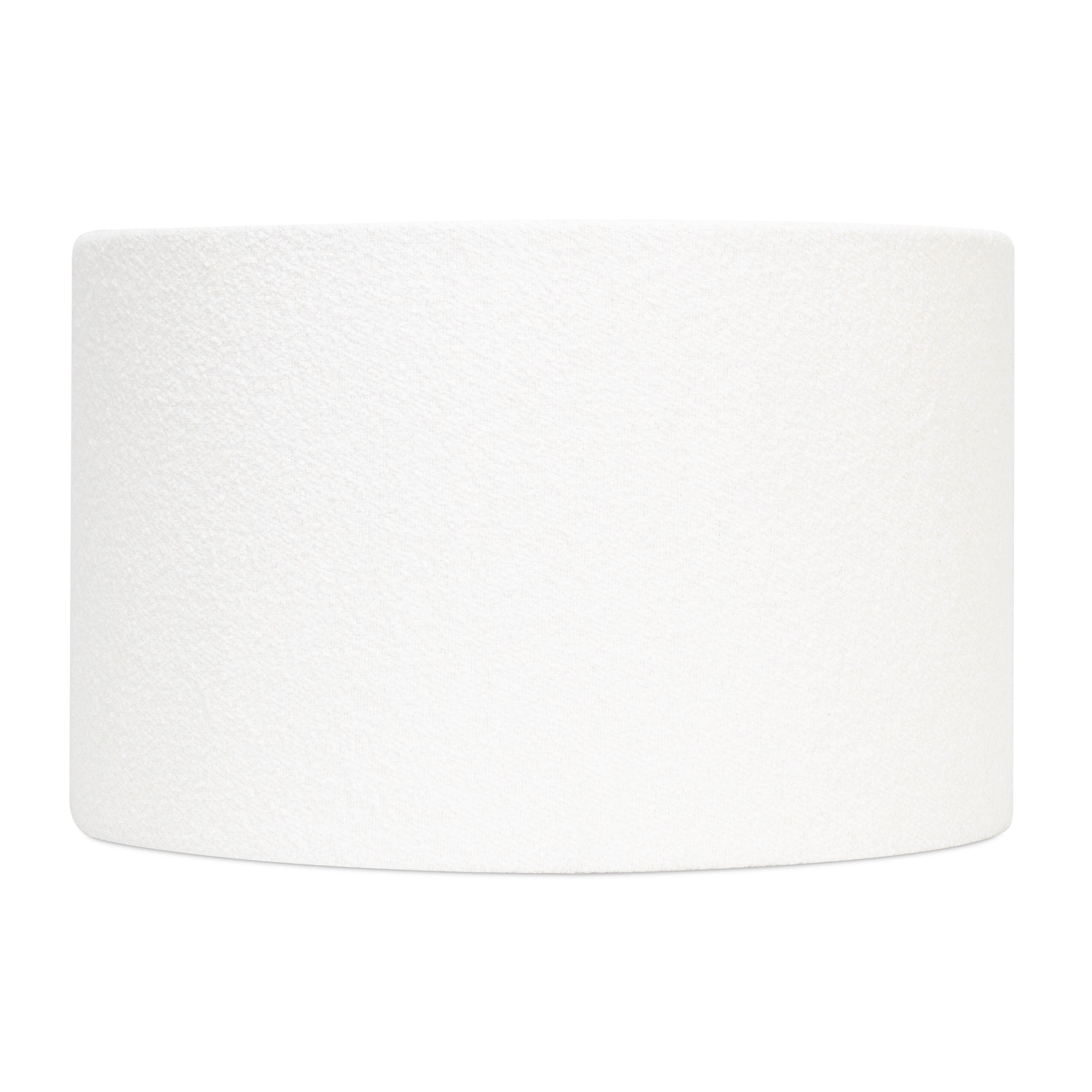 White Boucle Lamp Shade - Couture Lamps