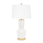 Nachez Table Lamp - Matte White (Base,Harp,Finial) - Couture Lamps