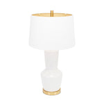 Nachez Table Lamp - Matte White (Base,Harp,Finial) - Couture Lamps