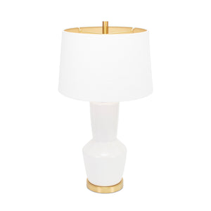 Nachez Table Lamp - Matte White (Base,Harp,Finial) - Couture Lamps