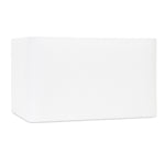 White Rectangle Shade with White Lining - Couture Lamps