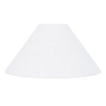 Coolie Shade in Pure White Slub Linen - Couture Lamps