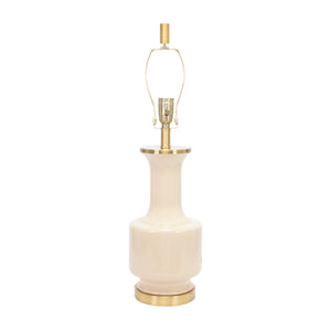 Latti Table Lamp - Cafe Cream (Base,Harp,Finial) - Couture Lamps