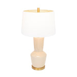 Nachez Table Lamp - Cafe Cream (Base,Harp,Finial) - Couture Lamps