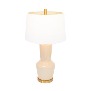 Nachez Table Lamp - Cafe Cream (Base,Harp,Finial) - Couture Lamps