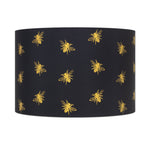 Black and Gold Bee Print Shade - Couture Lamps