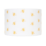 White and Gold Bee Print Shade - Couture Lamps