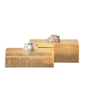 Astoria Quartz Boxes [Set of 2] - Couture Lamps