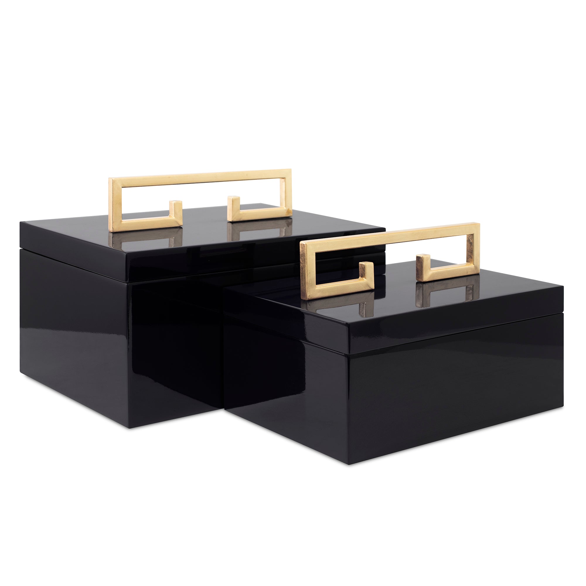 Avondale Boxes [Set of 2] Black - Couture Lamps