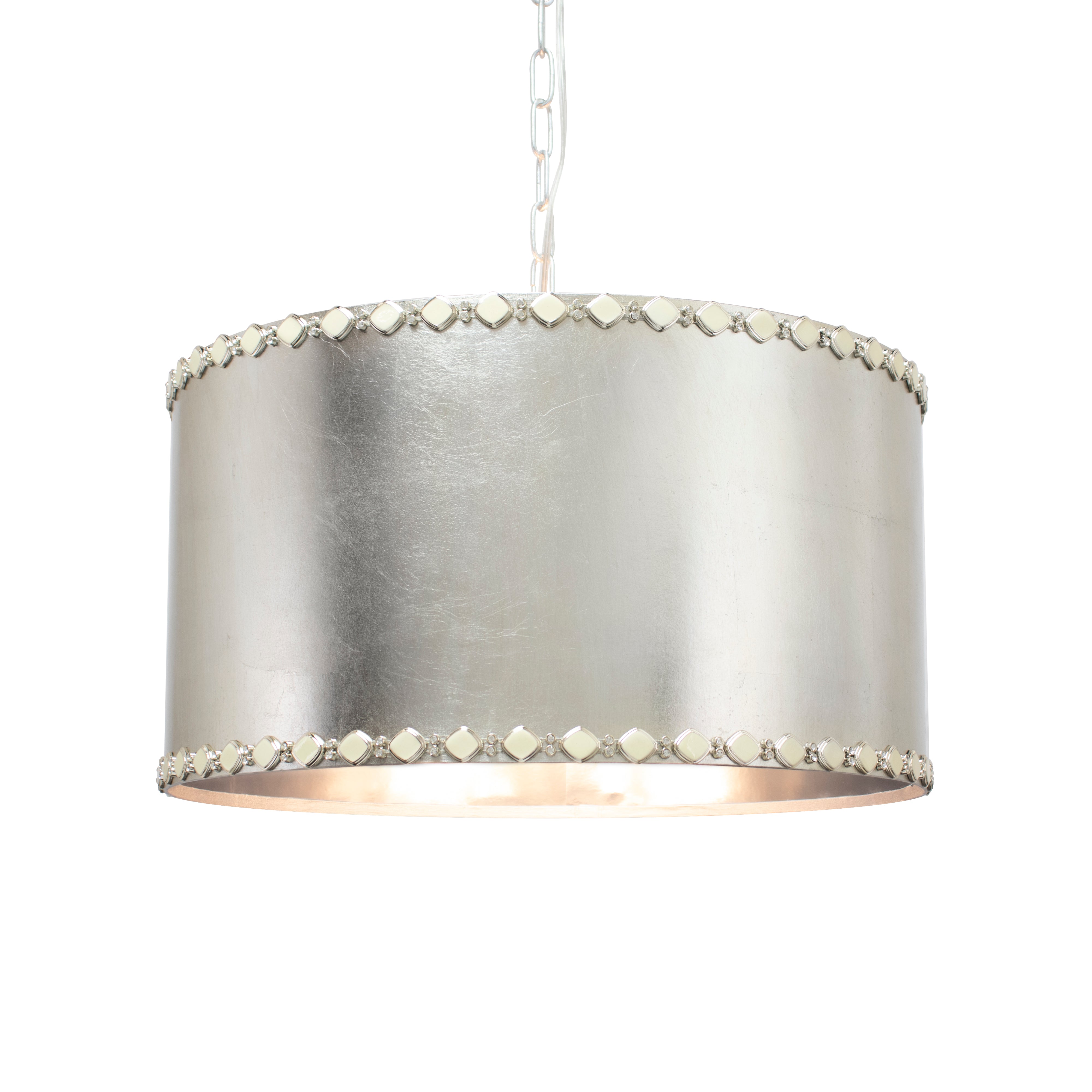 3 Light Pendant - Silver - NEW - Couture Lamps