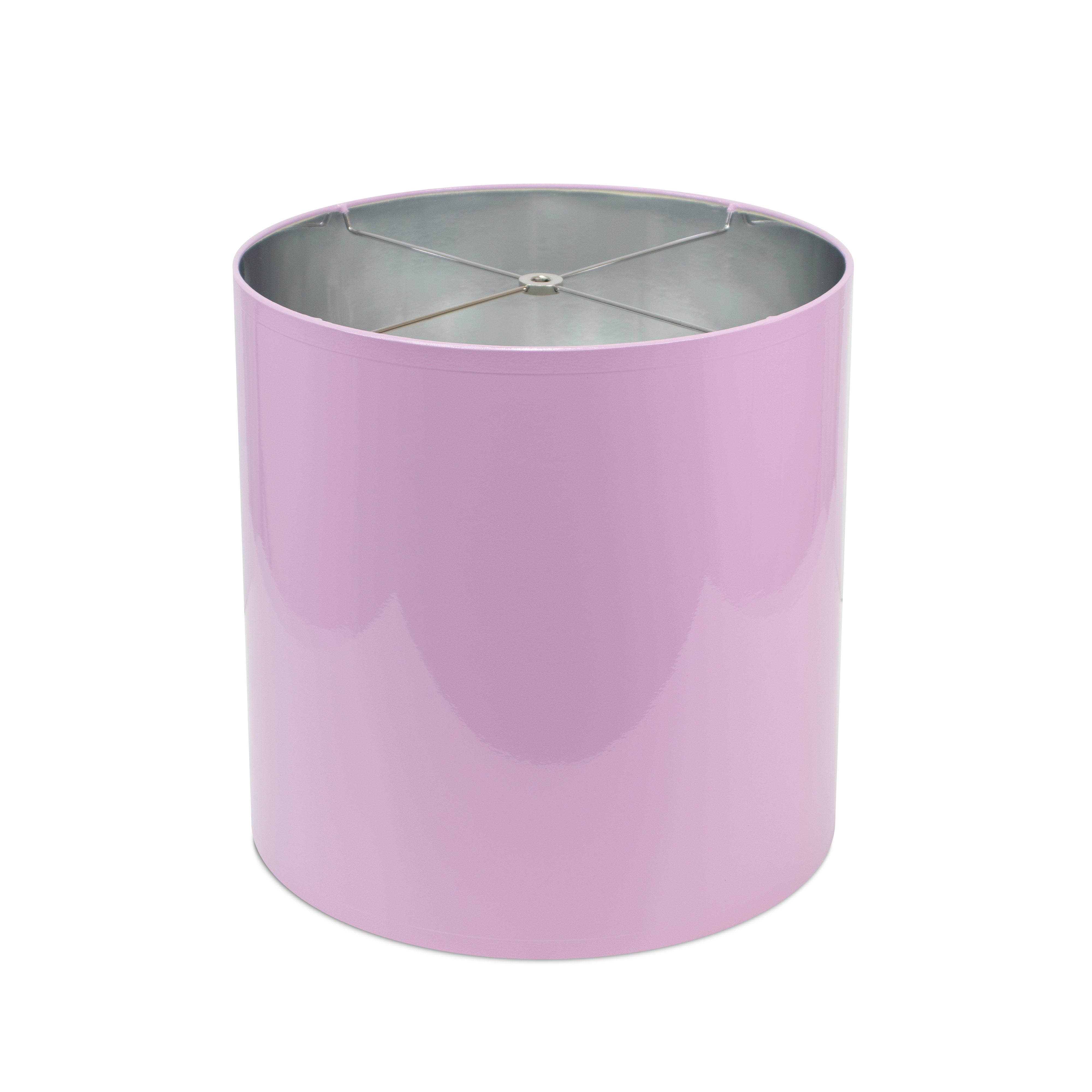 Lilac Lacquer Shade with Silver Lining - Couture Lamps