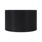 Round Black Linen Drum Shade 15" x 15" x 10" - Couture Lamps