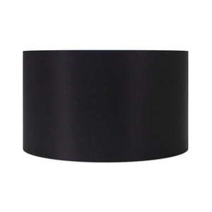 Round Black Linen Drum Shade 16" x 16" x 10" - Couture Lamps