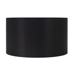 Round Black Linen Drum Shade 17" x 17" x 11" - Couture Lamps