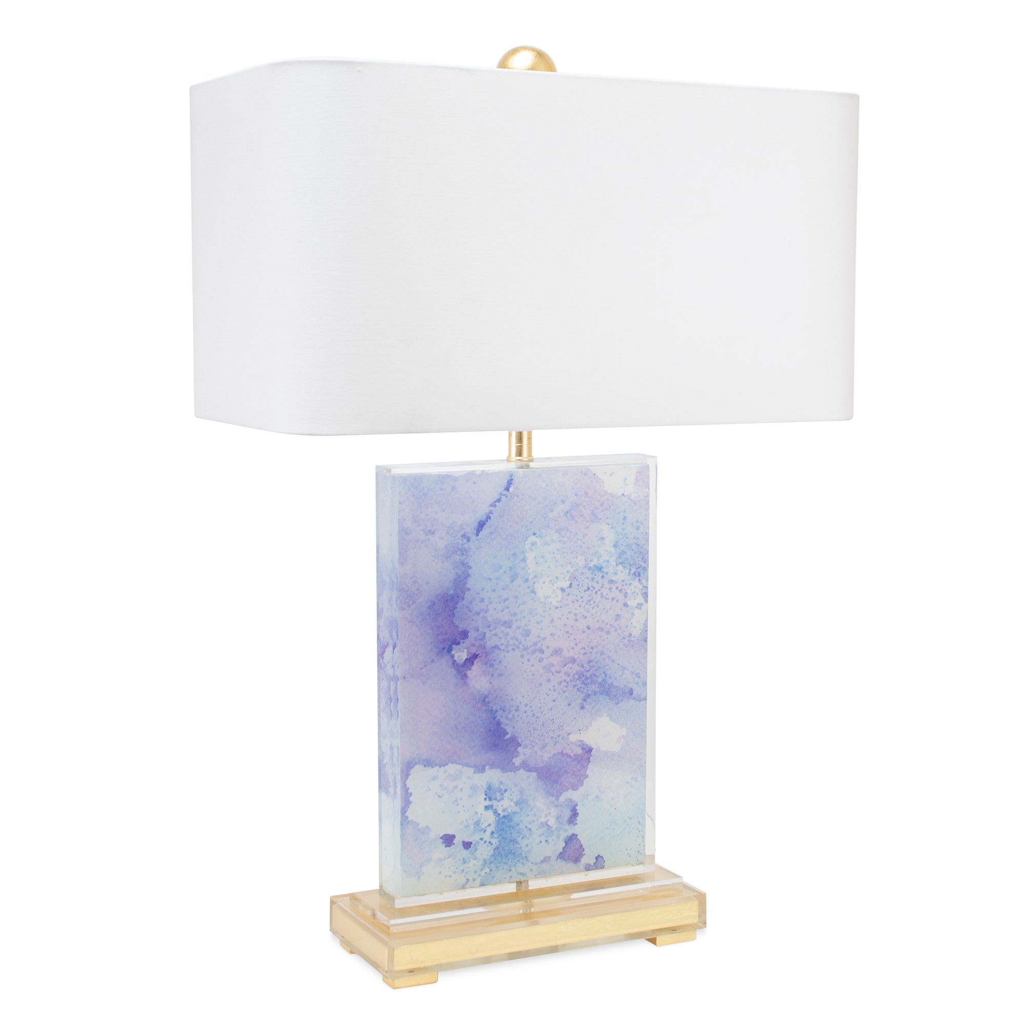 Beth Glover - Lilac/Gold Vertical - Couture Lamps