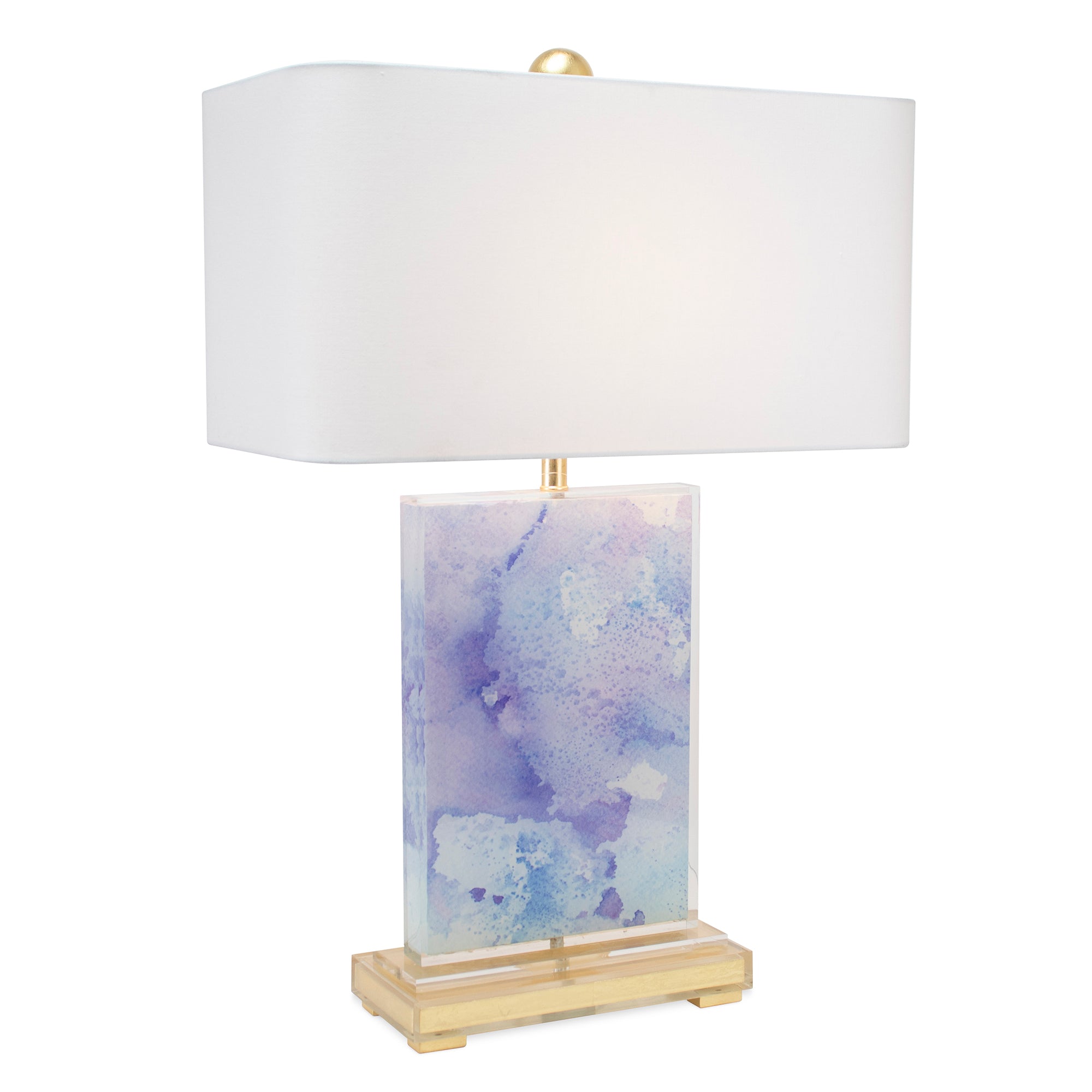 Beth Glover - Lilac/Gold Vertical - Couture Lamps