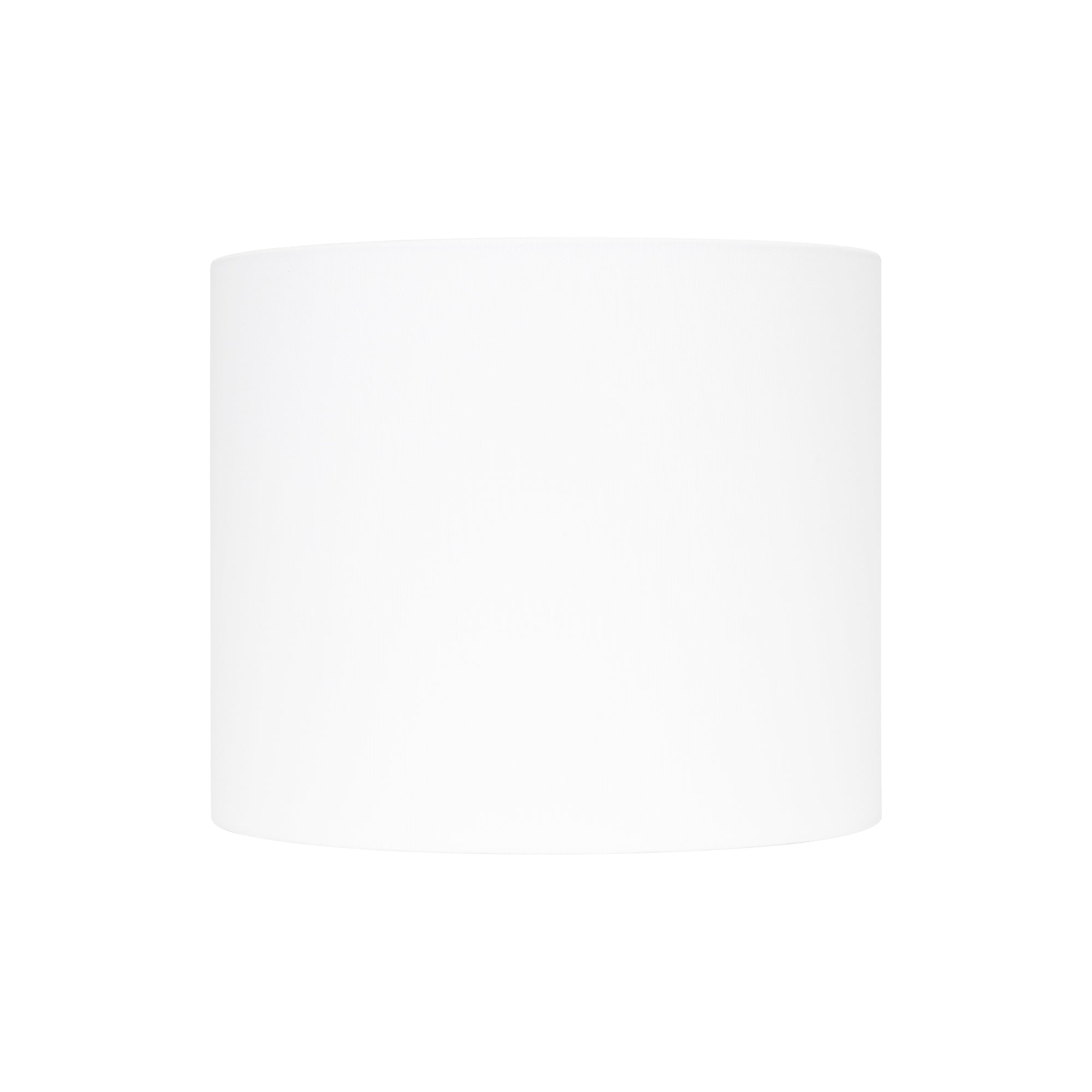 Round White Linen Drum Shade 12" x 12" x 10" - Couture Lamps