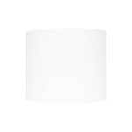 Round White Linen Drum Shade 12" x 12" x 10" - Couture Lamps