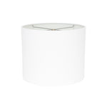 Round White Linen Drum Shade 12" x 12" x 10" - Couture Lamps