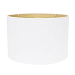 Round Hardback White Linen Shade 16" x 16" x 10.5" - Couture Lamps