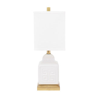 Menderes Table Lamp - White - Couture Lamps