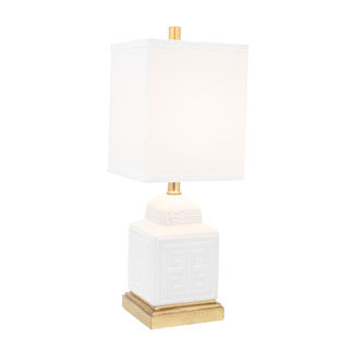 Menderes Table Lamp - White - Couture Lamps