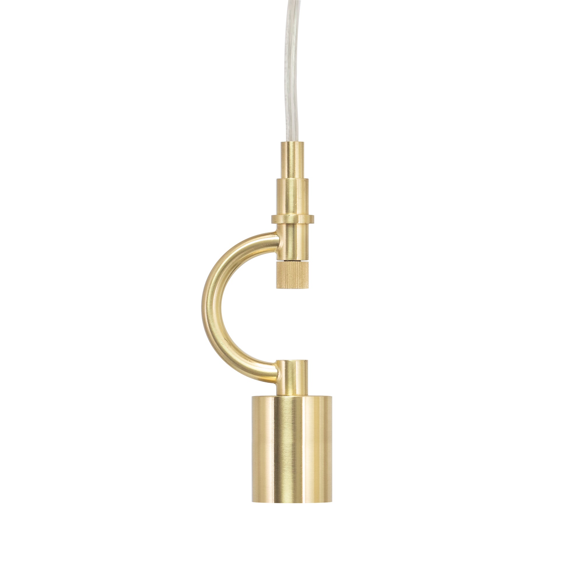 Brushed Brass Pendant Kit with Canopy - Couture Lamps